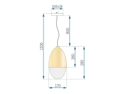 Lámpara Toolight App952-1Cp Ground 14Cm Brown Marru00f3n Clearance
