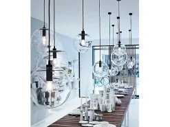 Lámpara Suspendida-Lámpara Toolight App308-1Cp Lassi 30Cm Black Negro