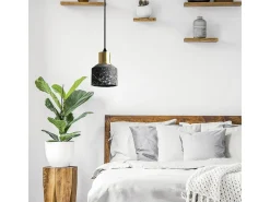 Lámpara Suspendida-Lámpara Toolight App930-1Cp Lastri Black Negro