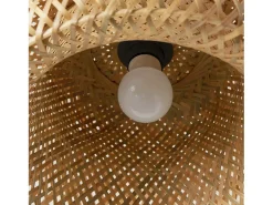 Lámpara Suspendida-Lámpara Toolight App886-1Cp Natural Boho Brown Marru00f3n