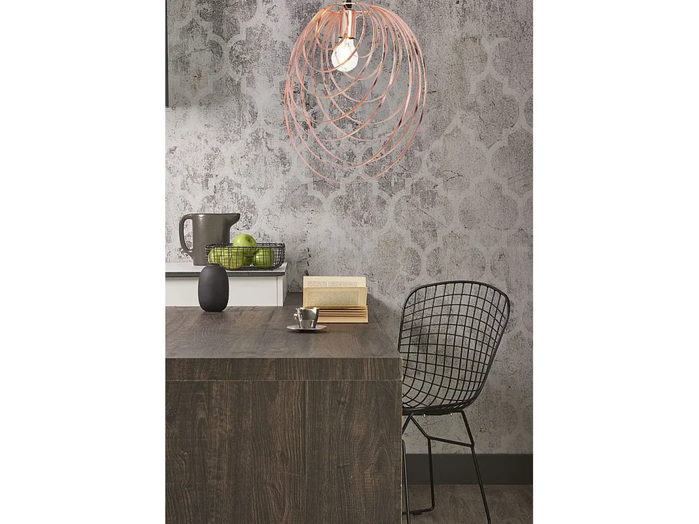 Lámpara Suspendida-Lámpara Toolight App427-1Cp Rose Gold Rosa