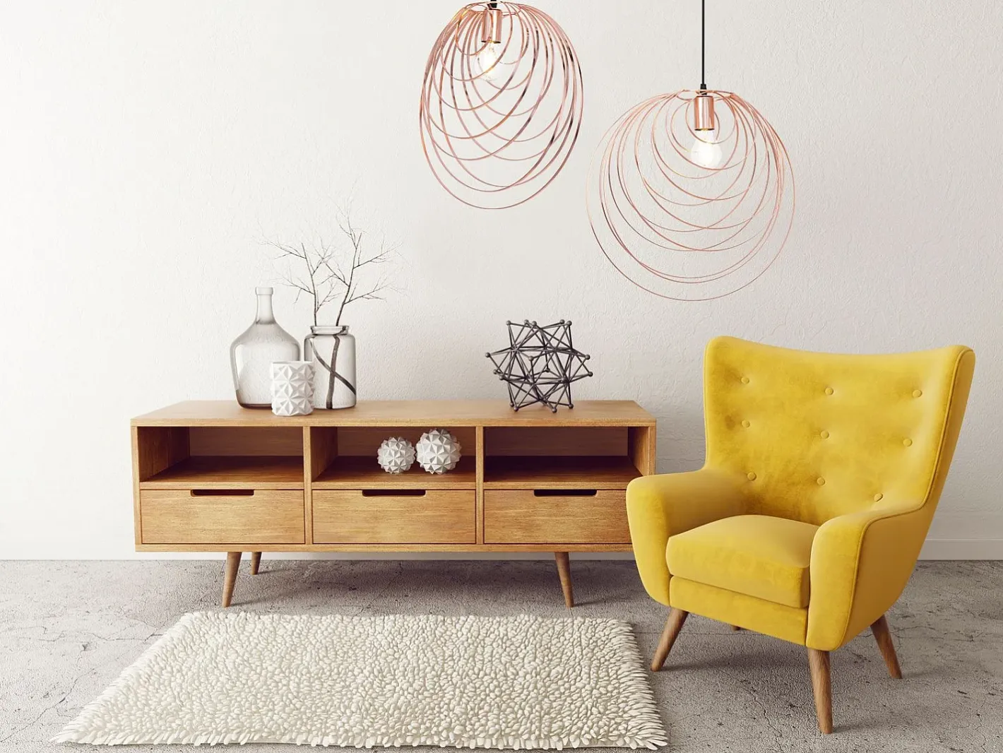 Lámpara Suspendida-Lámpara Toolight App427-1Cp Rose Gold Rosa