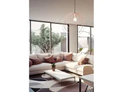 Lámpara Suspendida-Lámpara Toolight App427-1Cp Rose Gold Rosa