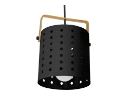 Lámpara Suspendida-Lámpara Toolight App956-1Cp Round 20Cm Black Negro