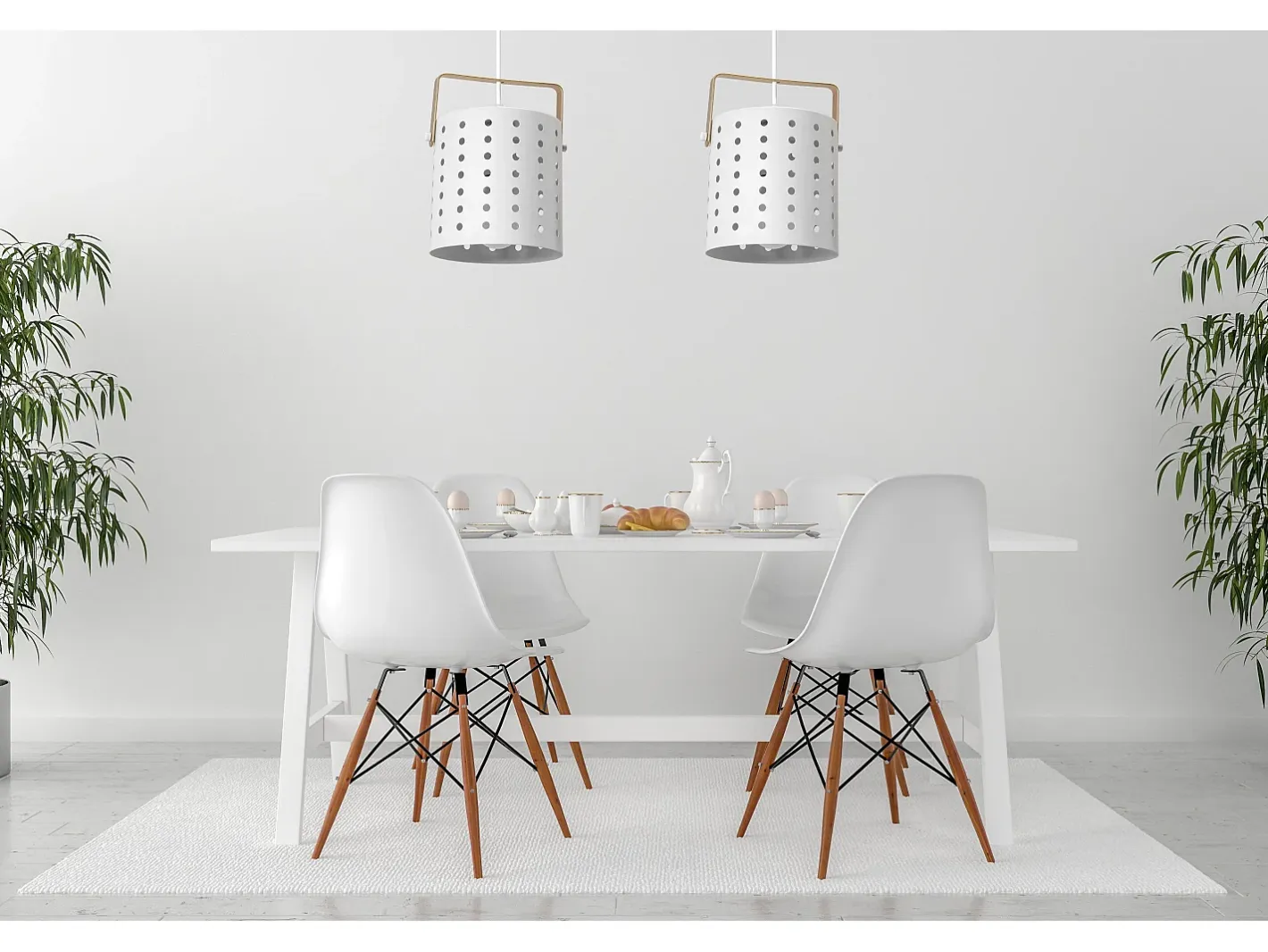 Lámpara Suspendida-Lámpara Toolight App957-1Cp Round 20Cm White Blanco