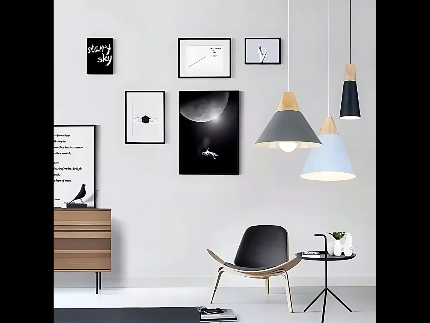 Lámpara Suspendida-Lámpara Toolight App058-1Cp Scandi B White Blanco