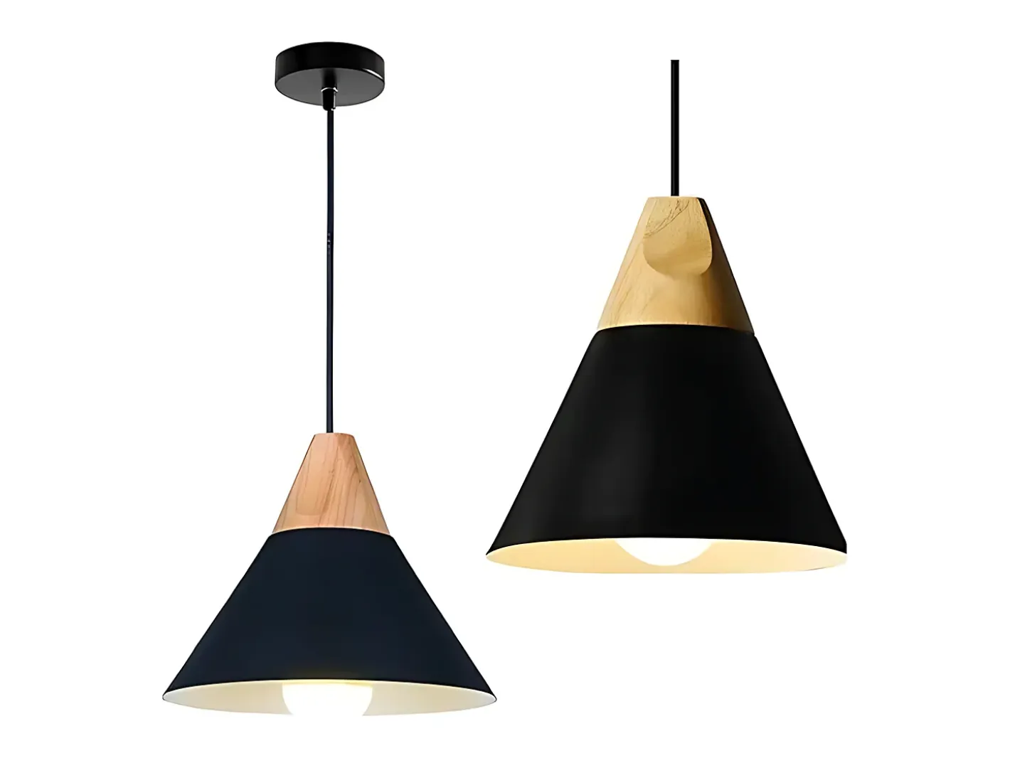 Lámpara Suspendida-Lámpara Toolight App060-1Cp Scandi C Black Negro