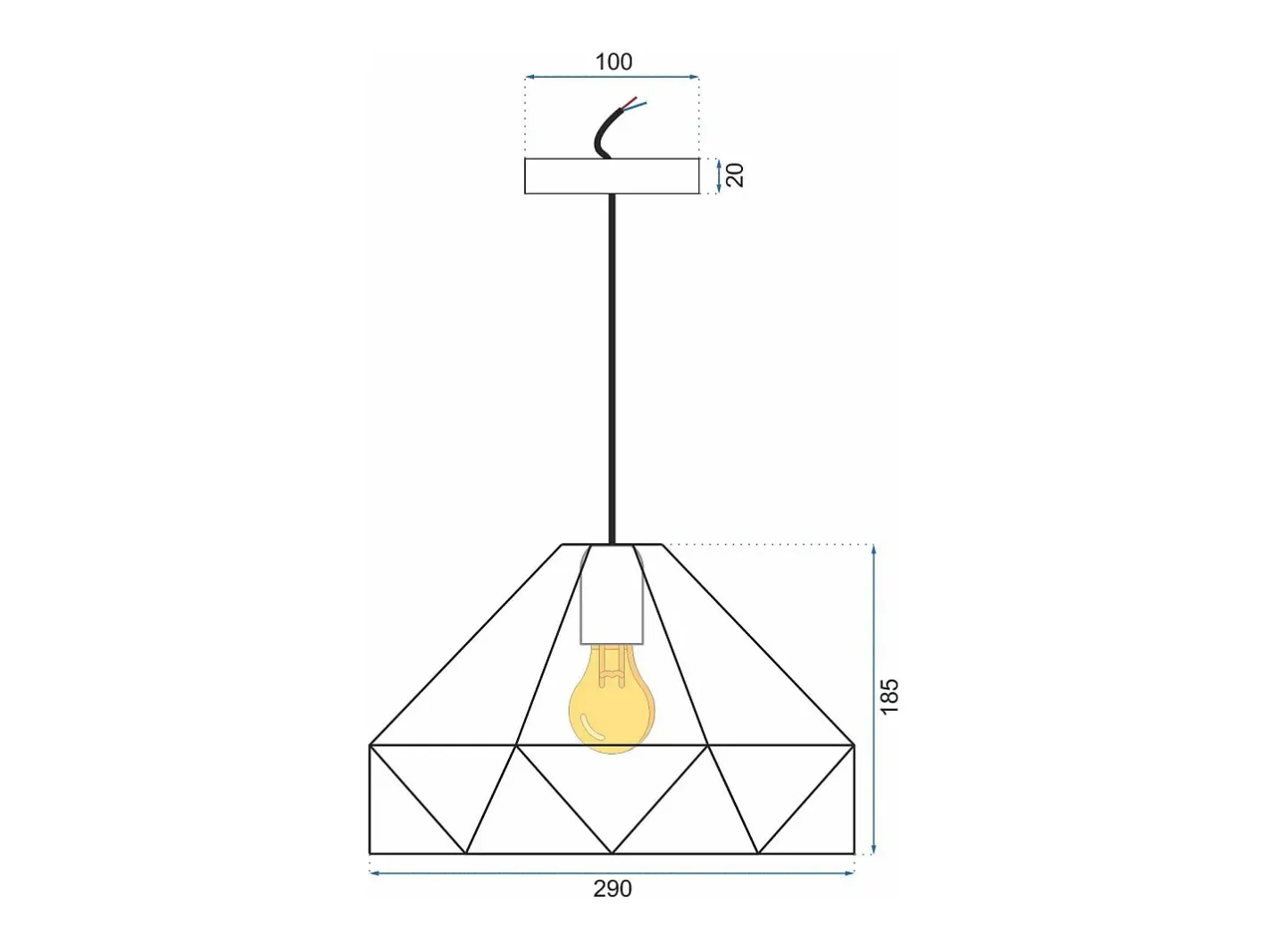 Lámpara Toolight App237-1Cp White Blanco Clearance