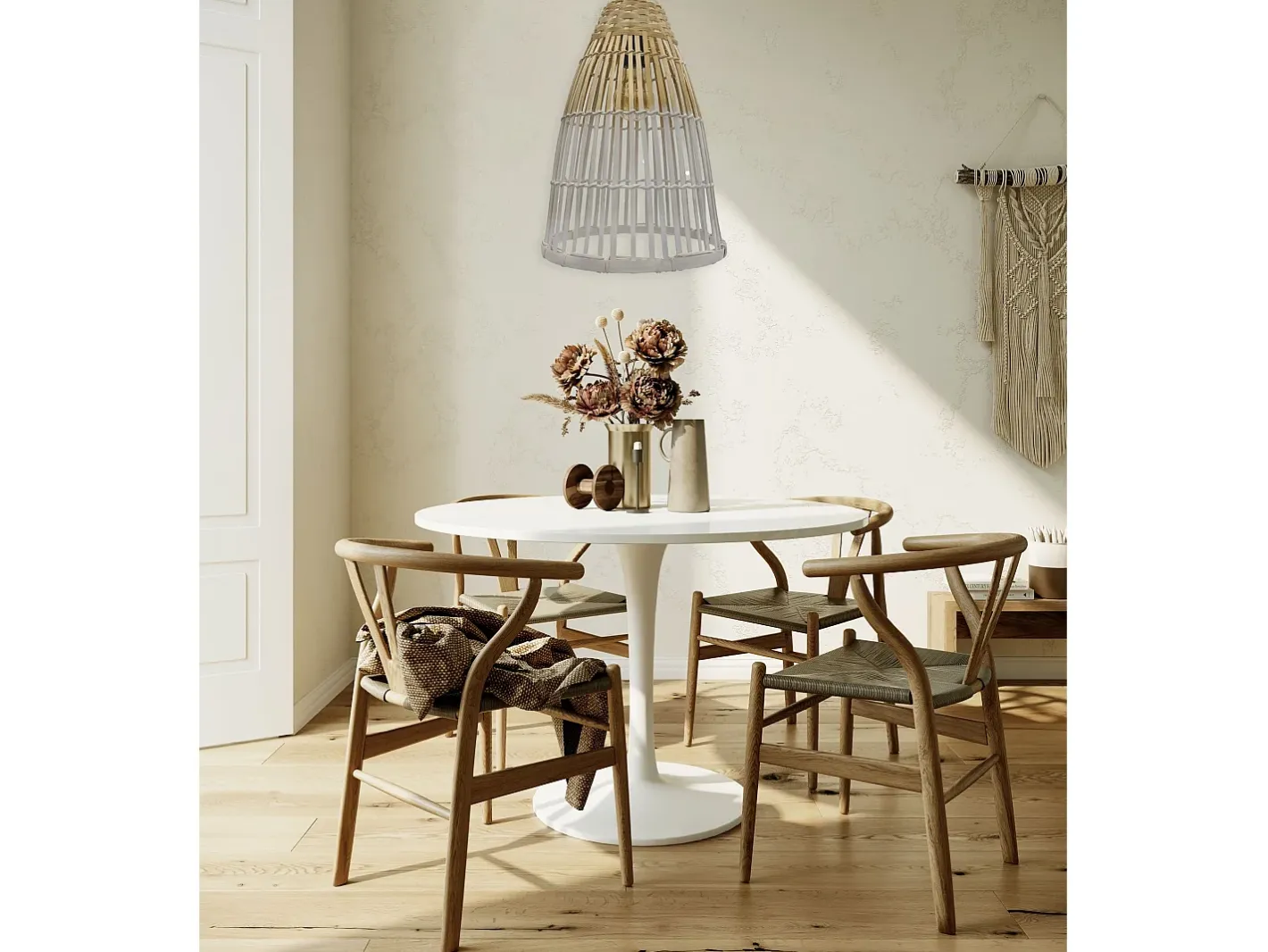 Lámpara Suspendida-Lámpara Toolight App1329-1Cp White Blanco