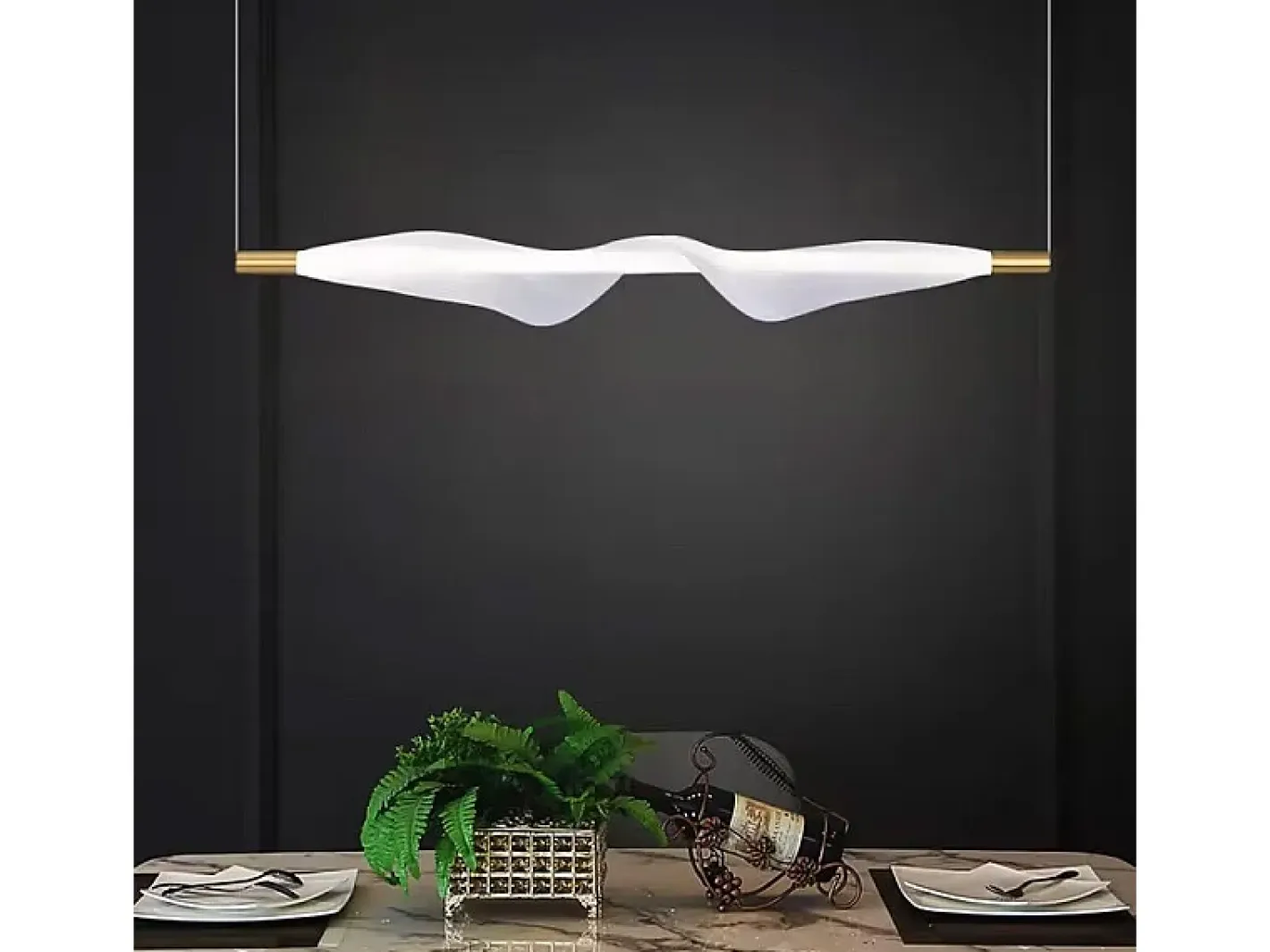 Lámpara Suspendida-Lámpara Toolight App1444-10Cp White Blanco