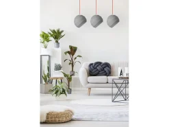 Lámpara Suspendida-Lámpara Toolight App384-3Cpr Grey Gris