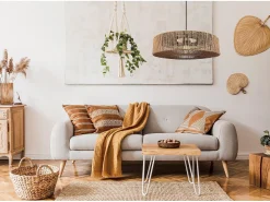 Lámpara Suspendida-Lámpara Toolight App1294-1Pc Boho Beige
