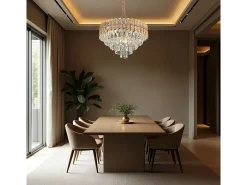 Lámpara Suspendida-Lámpara Toolight G054-Cp Gold 50Cm Dorado