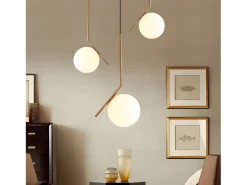 Lámpara Suspendida-Lámpara Toolight G106-1W Gold White Dorado