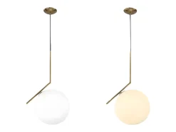 Lámpara Suspendida-Lámpara Toolight G106-1W Gold White Dorado