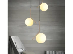 Lámpara Suspendida-Lámpara Toolight G106-1W Gold White Dorado