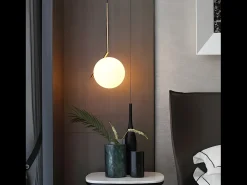 Lámpara Suspendida-Lámpara Toolight G106-1W Gold White Dorado