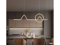 Lámpara Suspendida-Lámpara Toolight HJ022-CP  Gold Dorado