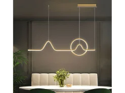 Lámpara Suspendida-Lámpara Toolight HJ022-CP  Gold Dorado