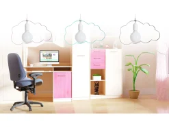 Lámpara Suspendida-Lámpara Toolight Kids Lh2077 Pink Rosa