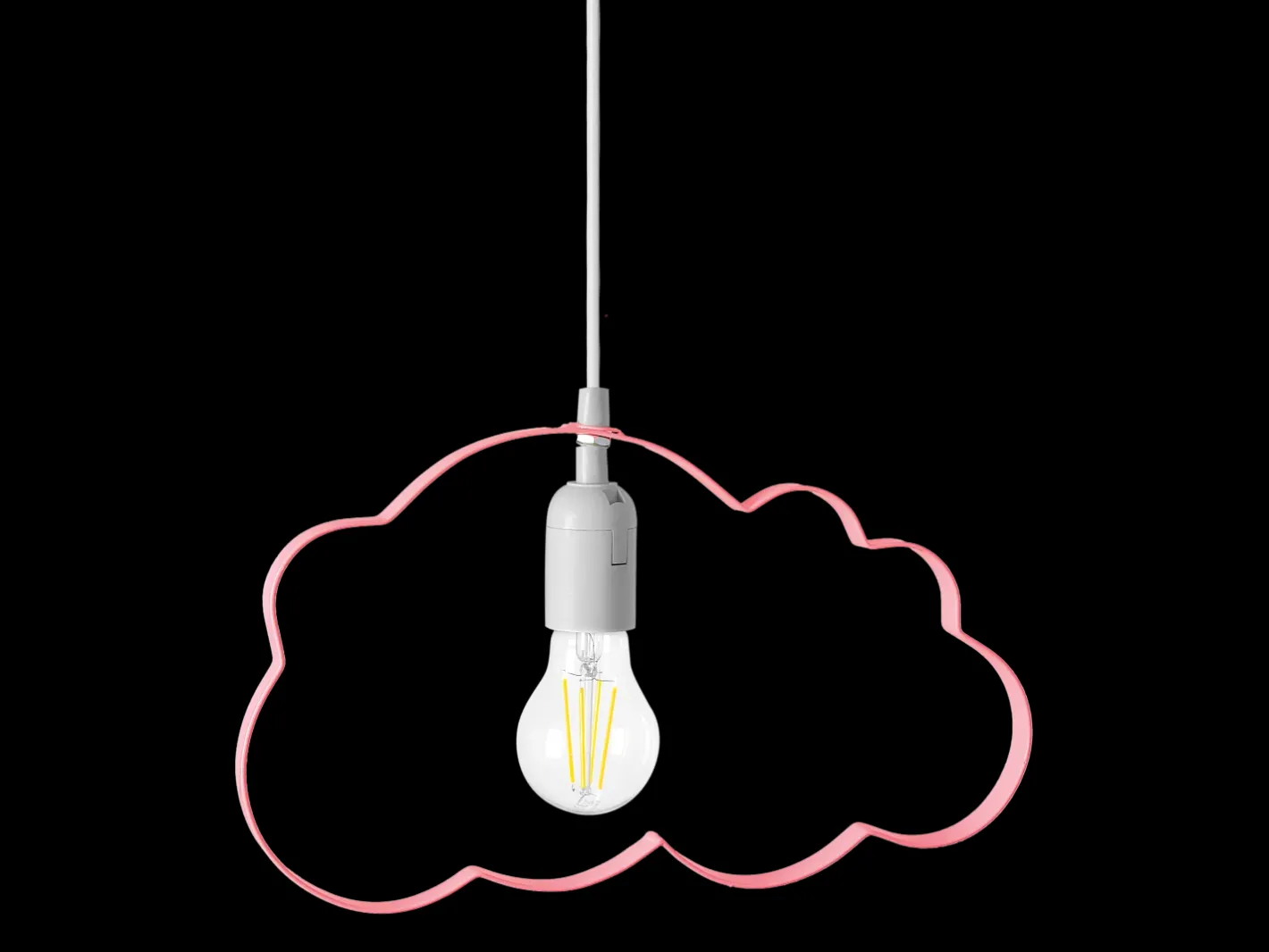 Lámpara Suspendida-Lámpara Toolight Kids Lh2077 Pink Rosa