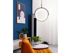 Lámpara Suspendida-Lámpara Toolight Led App1426-C 35Cm Black Negro