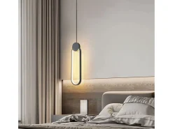 Lámpara Suspendida-Lámpara Toolight Led App851-Cp Black Negro