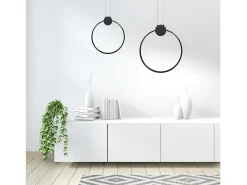 Lámpara Suspendida-Lámpara Toolight Led App1398-Cp 50Cm Black Negro