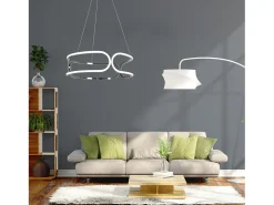Lámpara Suspendida-Lámpara Toolight Led App792-Cp Trio Chrome Plateado