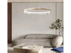 Lámpara Suspendida-Lámpara Toolight Led App1672-Cp Brush Gold Dorado