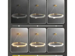 Lámpara Suspendida-Lámpara Toolight Led App1672-Cp Brush Gold Dorado