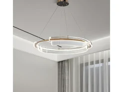 Lámpara Suspendida-Lámpara Toolight Led App1672-Cp Brush Gold Dorado