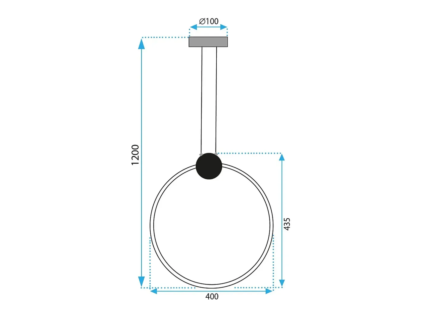 Lámpara Toolight Led App1396-Cp 40Cm Gold Dorado Sale