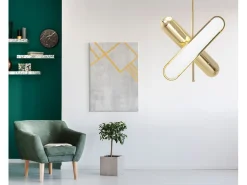 Lámpara Suspendida-Lámpara Toolight Led App832-Cp Gold Dorado