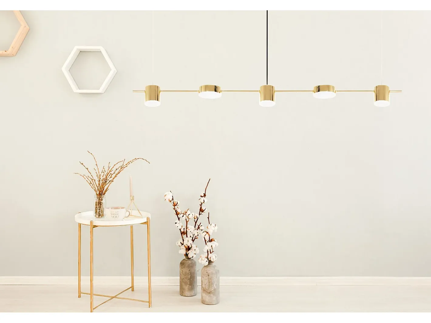 Lámpara Toolight Led App929-5Cp Gold Dorado Outlet