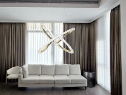 Lámpara Suspendida-Lámpara Toolight Led G035-Cp Gold Dorado