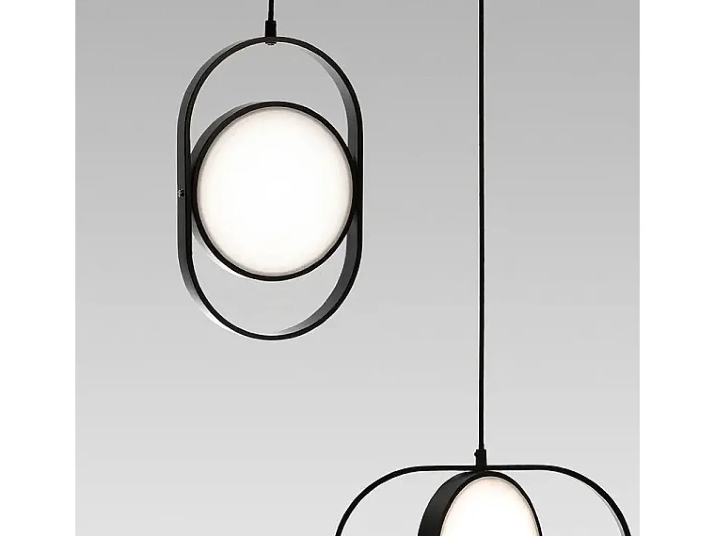 Lámpara Suspendida-Lámpara Toolight Ledapp1554-Cp Black Negro