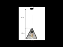 Lámpara Toolight Lh2065 Black Negro Sale