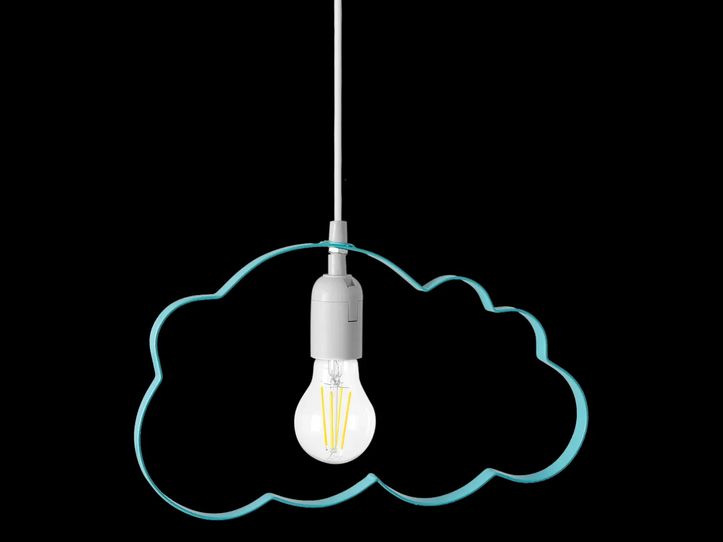 Lámpara Suspendida-Lámpara Toolight Lh2077-1 Blue Azul