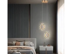 Lámpara Suspendida-Lámpara Toolight LHJ103-2CP Gold Dorado