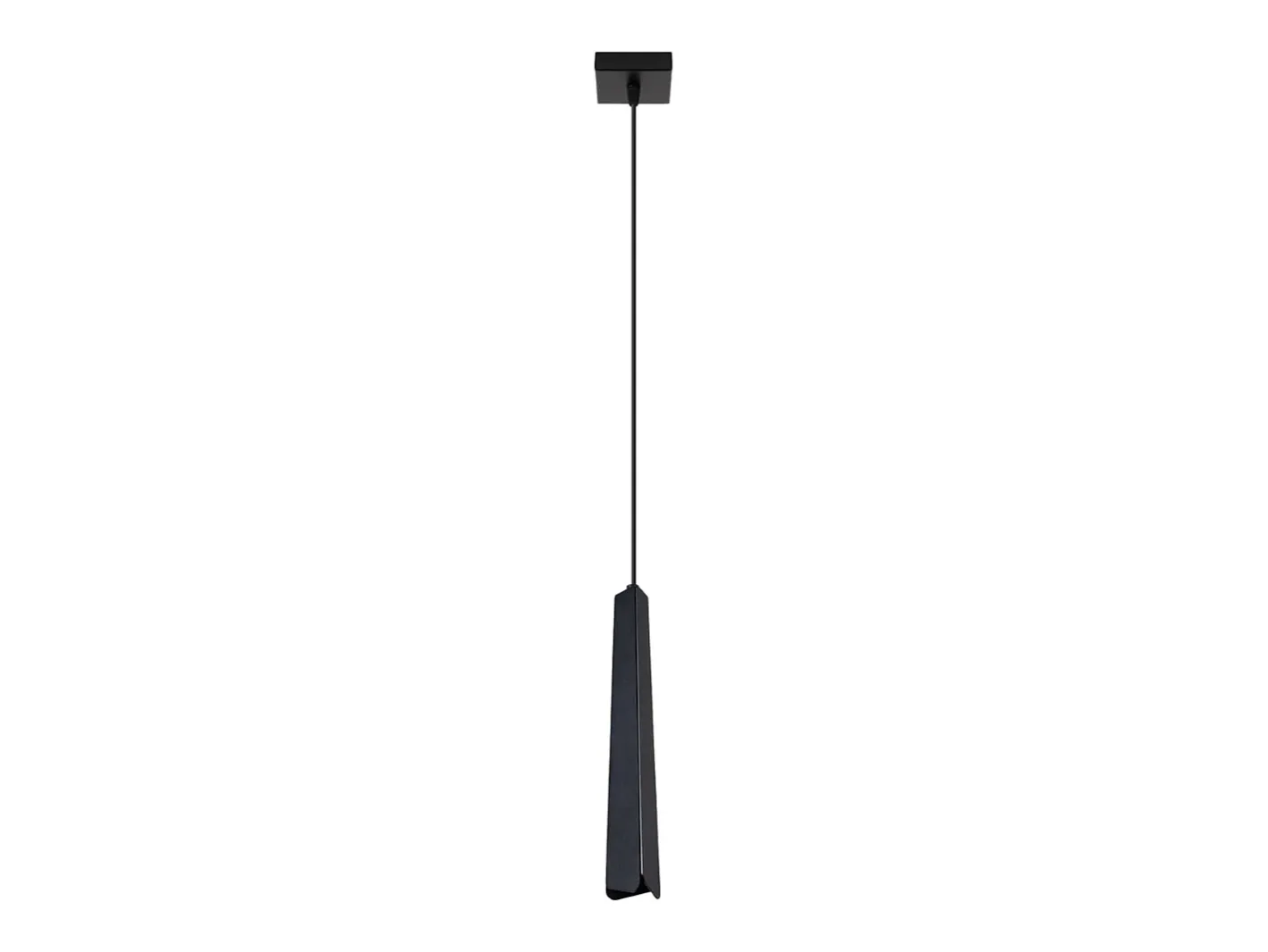 Hot Sollux Lighting Lámparas colgantes Astel escandinavo de acero - 1 fuentes luminosas 4000K - L.8 x A.120 cm - Negro