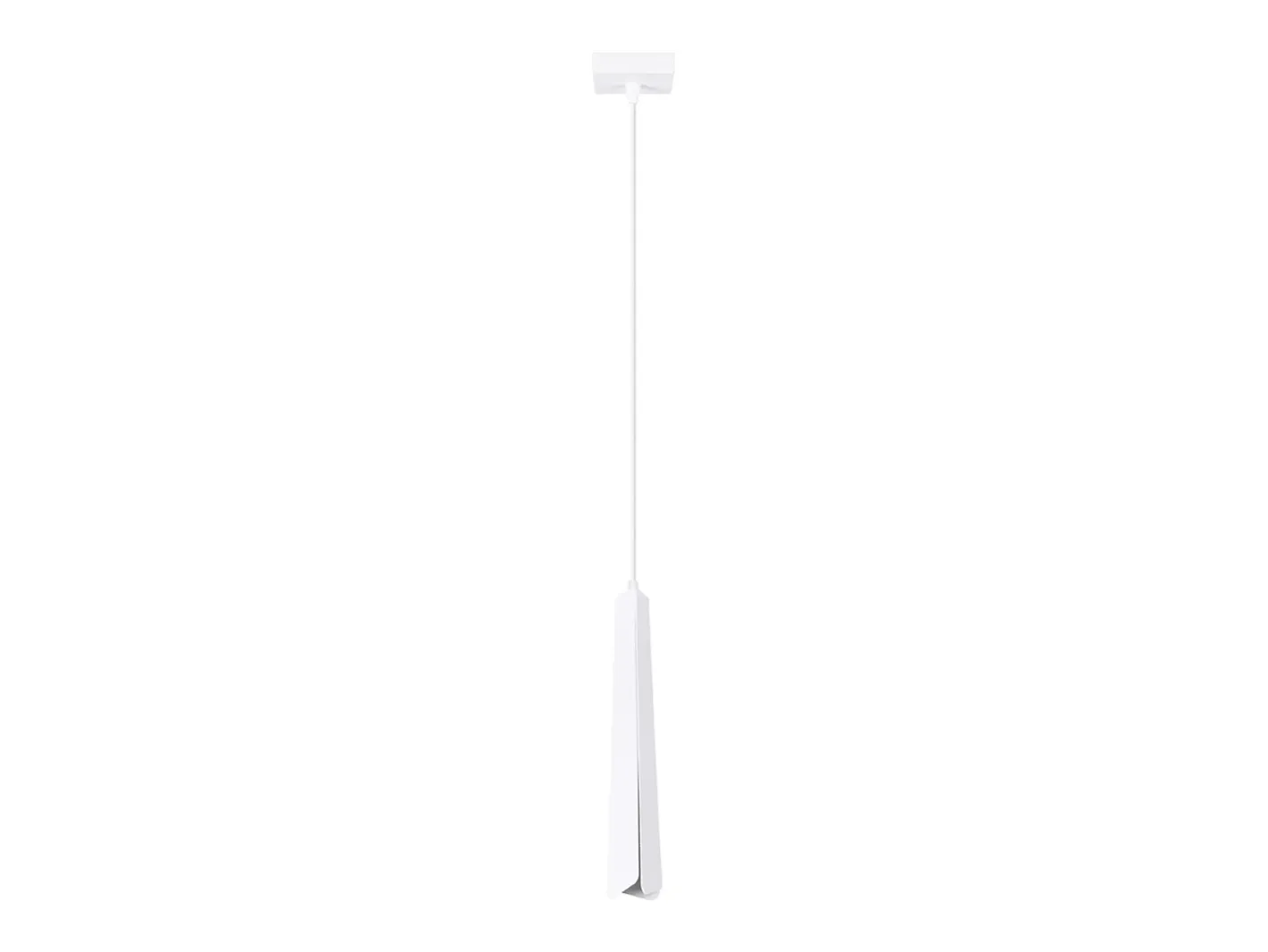 Sollux Lighting Lámparas colgantes Astel escandinavo de acero - 1 fuentes luminosas 3000K - L.8 x A.120 cm - Blanco
