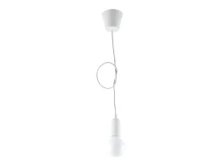 Sollux Lighting Lámparas colgantes Astis moderno de CLORURO DE POLIVINILO - 1 fuentes luminosas 4000K - L.9 x A.90 cm - Blanco