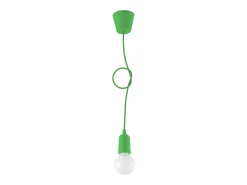 Sollux Lighting Lámparas colgantes Astis moderno de CLORURO DE POLIVINILO - 1 fuentes luminosas 4000K - L.9 x A.90 cm - Verde