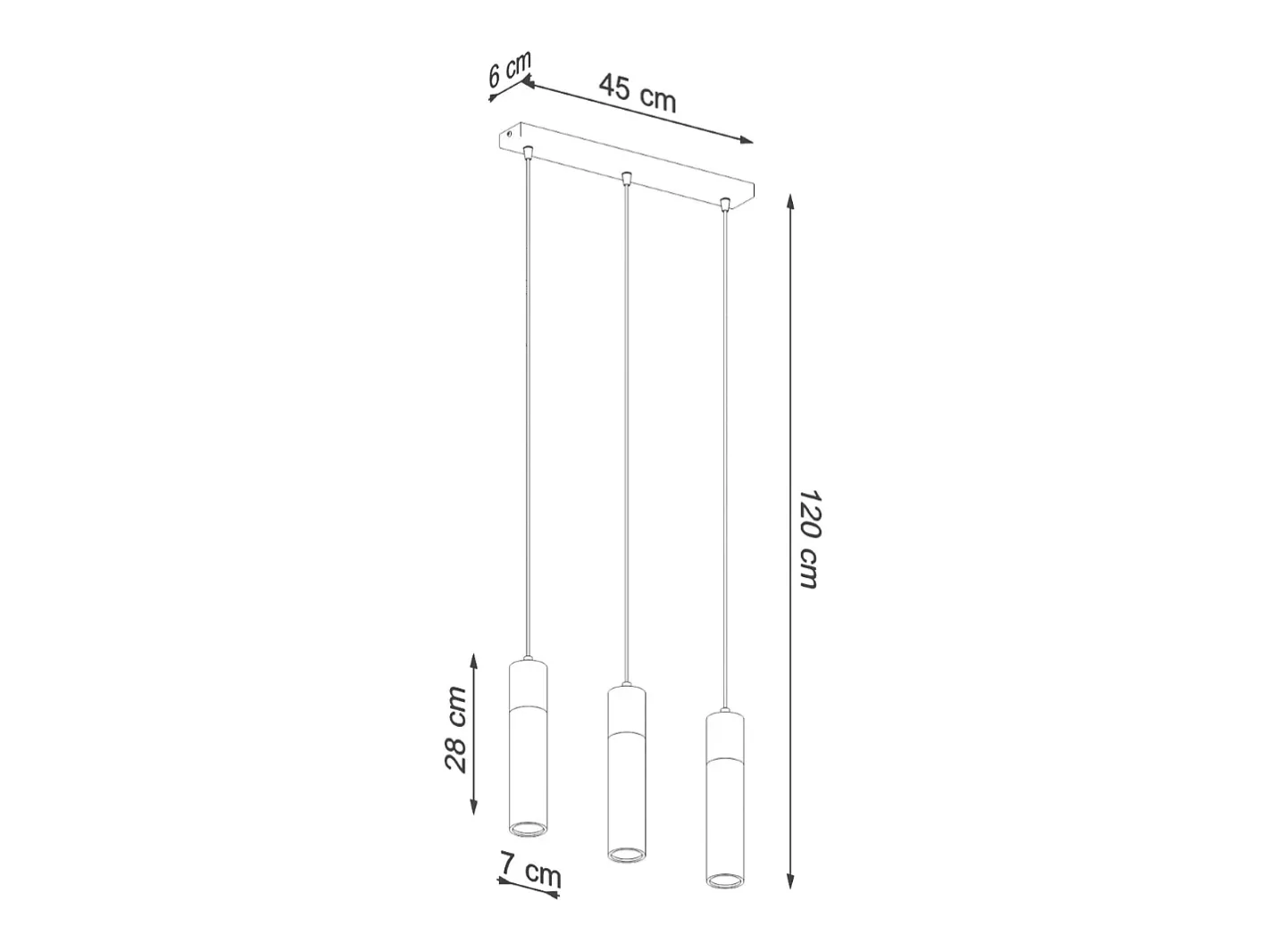Sollux Lighting Lámparas colgantes Avier industrial de betoNo aplicablerewno - 3 fuentes luminosas 4000K - L.45 x A.120 cm - /madera natural Gris Discount