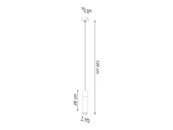 Online Sollux Lighting Lámparas colgantes Avier industrial de betoNo aplicablerewno - 1 fuentes luminosas 4000K - L.10 x A.120 cm - /madera natural Gris