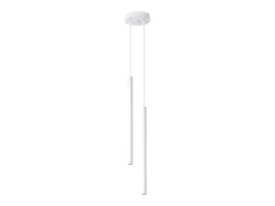 Sollux Lighting Lámparas colgantes Brill moderno de acero - 2 fuentes luminosas 4000K - L.15 x A.118 cm - Blanco Clearance