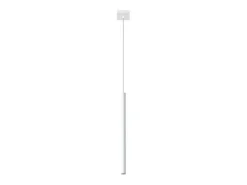 New Sollux Lighting Lámparas colgantes Brill moderno de acero - 1 fuentes luminosas 4000K - L.8 x A.100 cm - Blanco