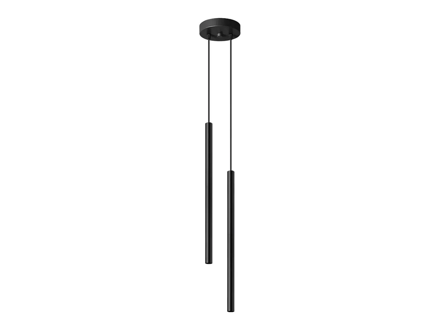 Online Sollux Lighting Lámparas colgantes Brill moderno de acero - 2 fuentes luminosas 3000K - L.15 x A.118 cm - Negro