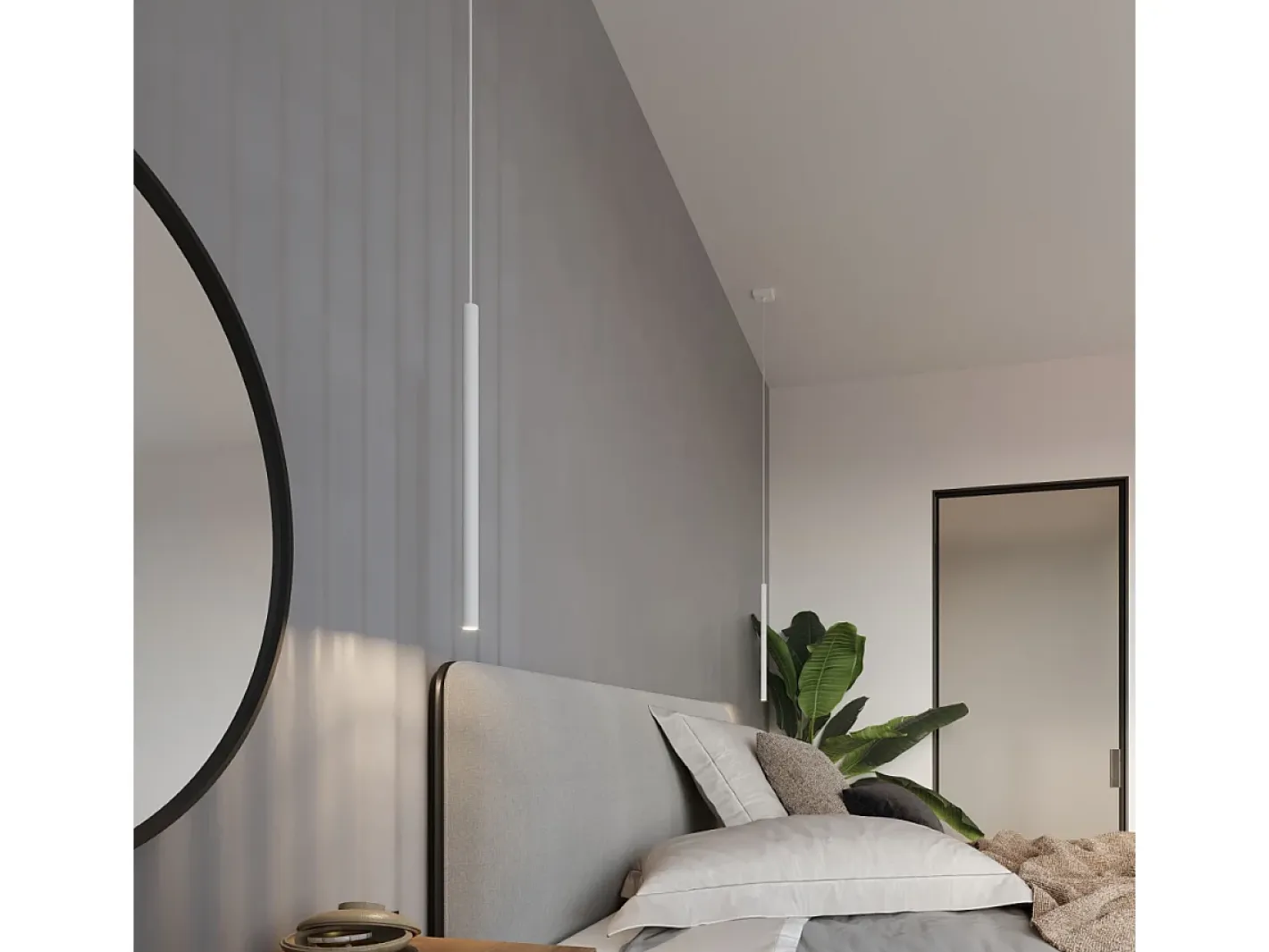 Discount Sollux Lighting Lámparas colgantes Brill moderno de acero - 5 fuentes luminosas 4000K - L.45 x A.90 cm - Blanco